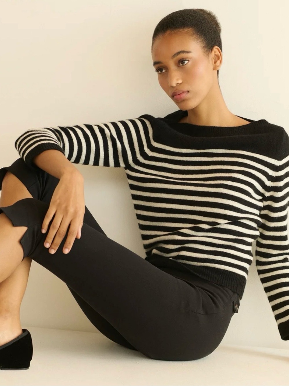 NWT DÔEN Clairmont Sweater Marceau Stripe Boatneck Sweater 🌊⚓️